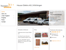 Tablet Screenshot of hauser-elektro.ch